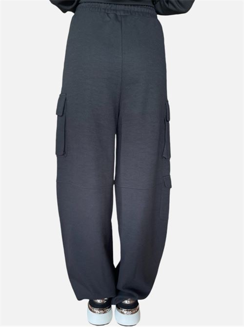 Pantaloni cargo in felpa misto cotone PATRIZIA PEPE | 8P0617J219K103